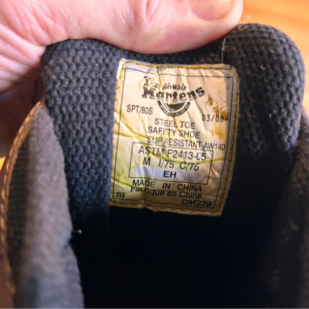 Dr. Martens Brown Leather Men's Boots - Picture 12 of 12